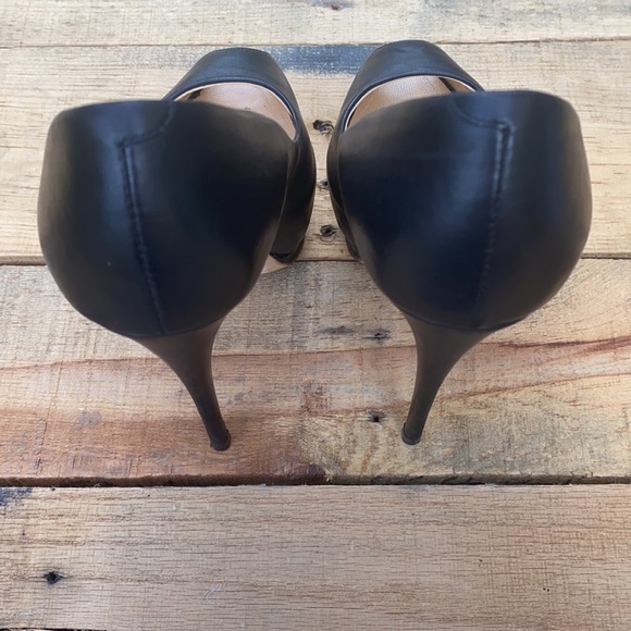 EUC Giuseppe Zanotti Vero Cuoio Black Leather Shoes Stiletto Heels - Picture 5 of 16